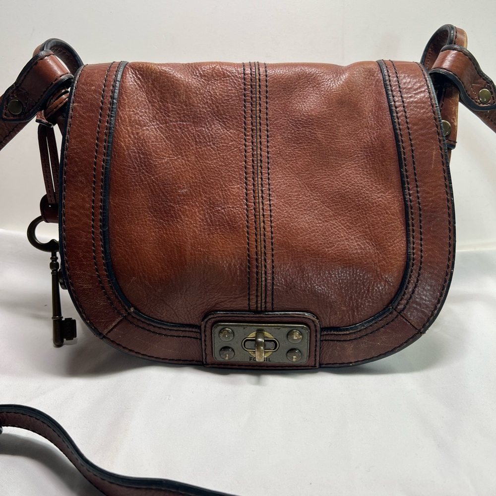 Fossil Leather Crossbody Bag